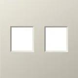 Накладка 2-я для розеток RJ45, TV, SAT, матовый кашемир, серия A07