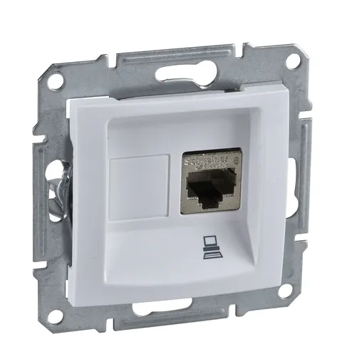 Розетка компьютерная Schneider Electric Sedna, компьют. роз. кат.5е неэкр UTP, белый