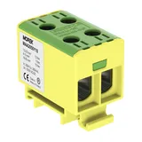 Клемма Morek OTL50-2 желто-зеленая, 2xAl/Cu 1,5_50mm², 160(CU)/145(AL)A на клемму, 1000V, винтовые зажимы