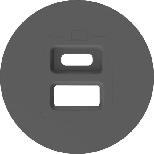 Накладка для розеток USB, матовый шоколад, серия D16
