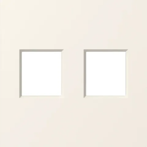 Накладка 2-я для розеток RJ45, TV, SAT, матовый кремовый, серия A07