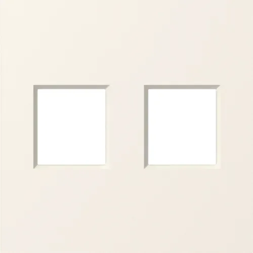 Накладка 2-я для розеток RJ45, TV, SAT, матовый кремовый, серия A07