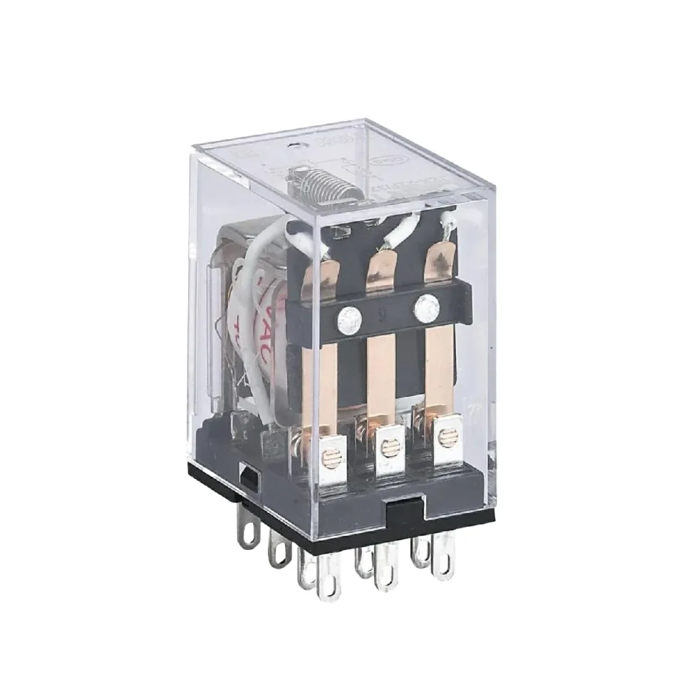 Промежуточное реле JZX-22F(D) 4 конт. с инд. LED 3А 12В AC (R)