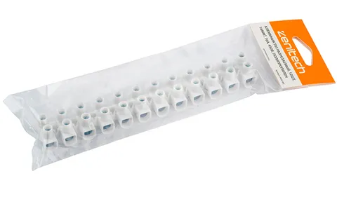 Клеммник T85 разрезаемый, 12шт, 16mm², 76A, 450V, полипропилен, белый, индивидуальная упаковка