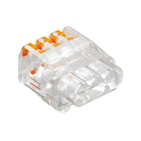Клемма 61 325 FL универсальная, 3 контакта 0,2...2,5мм², 24А, 450V, поликарбонат