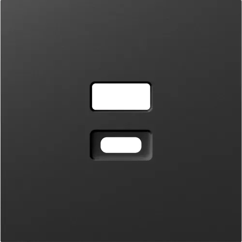Накладка для розеток USB, матовый карбон, серия A07