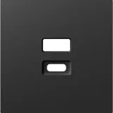 Накладка для розеток USB, матовый карбон, серия A07