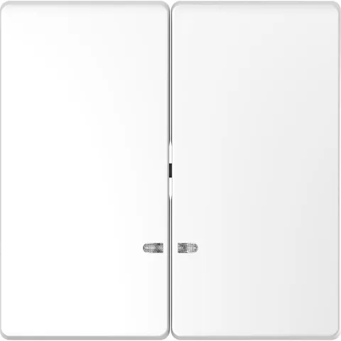 Лицевая панель Schneider Electric D-Life, клавиша 2-ная с линзой для LED модуля, бел. лотос