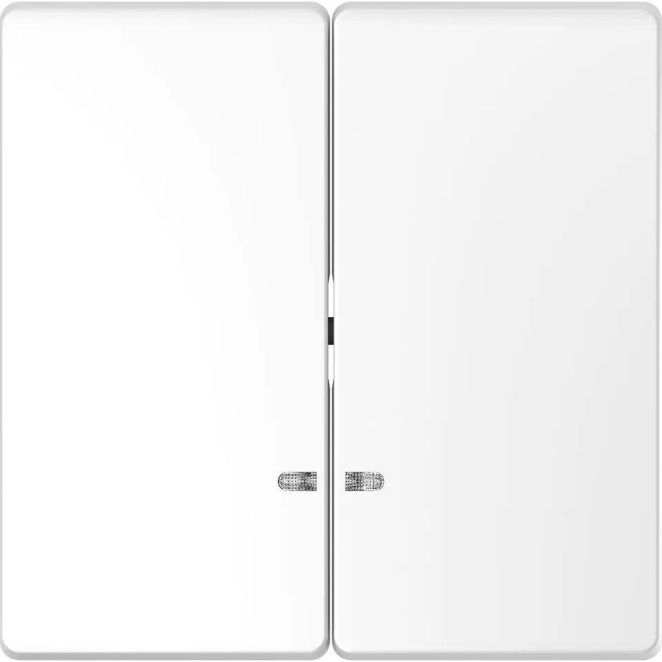 Лицевая панель Schneider Electric D-Life, клавиша 2-ная с линзой для LED модуля, бел. лотос