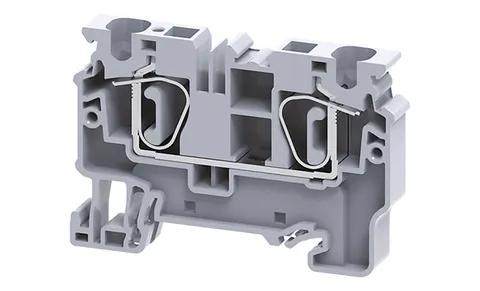 Клемма проходная CX6 /8x62,1mm, пружинная, 2 присоед., 6mm2, 41A, 1000V, серая