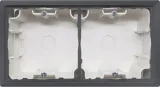 Коробка для накладного монтажа с встроенной рамкой 2-я, черный, серия R98