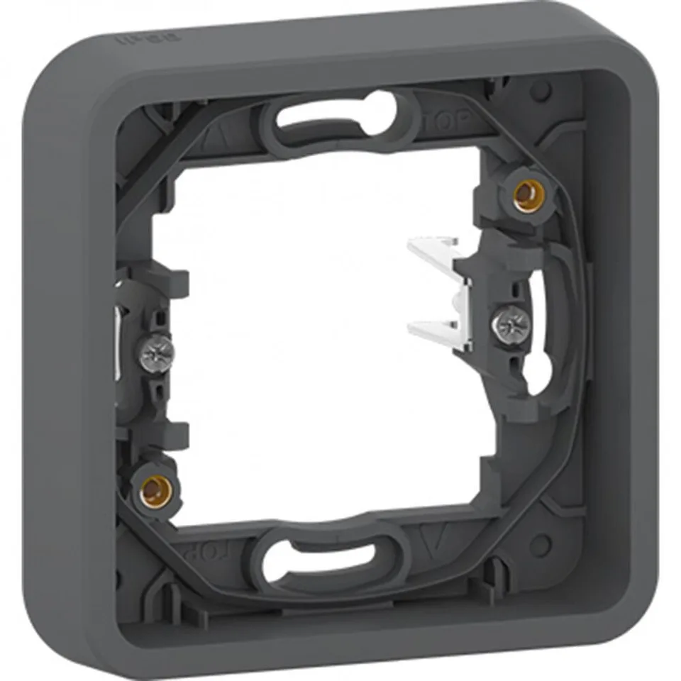 Рамка Schneider Electric Mureva, S, 1-постовая с винтами, антрацит, IP55