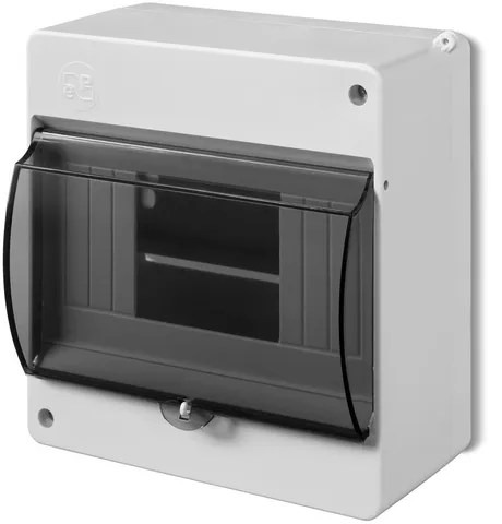 Корпус для пломбировки MINI S-6, 6M, N/PE 2x 1x16+6x10mm2, дымчатая дверца, 140x130x66mm, IP20