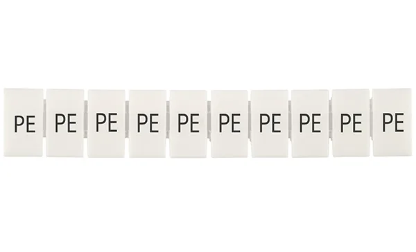 Маркировка клеммных модулей CA509/K5/H/PE для клемм 5mm, гориз. "PE" (упак. 100шт.)