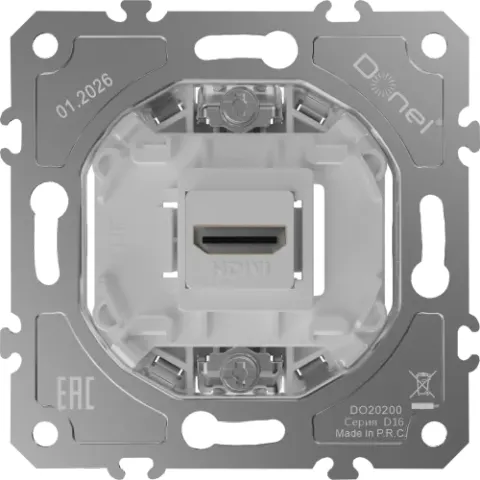 Механизм HDMI 2.0a, разъем Type A 180° 4K Full HD @ 60 Hz 3D, HDR, серия D16