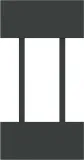 Лицевая панель для устройств 45х45 мм 2 модуля, черный
