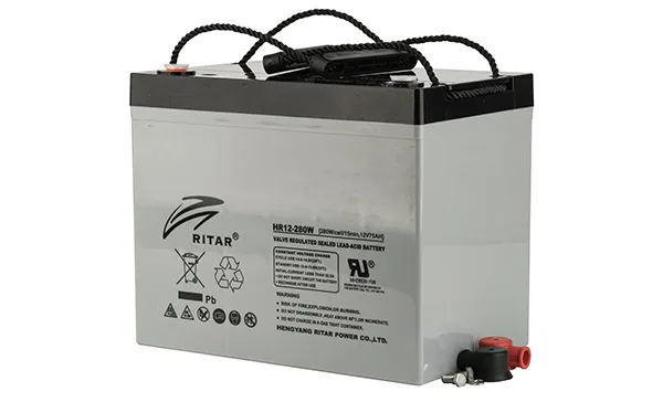 Батарея аккумуляторная Ritar HR12-280W, F11(M6), 12V/75Ah, 218x260x169 HxLxW, 24.8kg, 15 лет