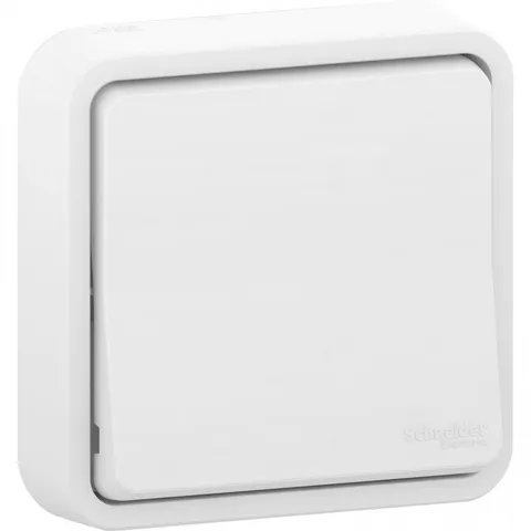 Выключатель Schneider Electric Mureva, S, переключатель скрытой установки, белый, IP55