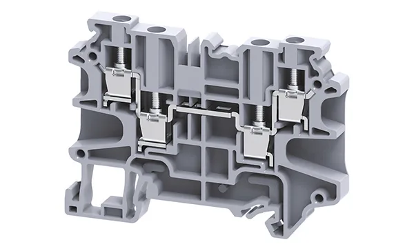 Клемма проходная CY4/4 /6x69,7mm, винтовая, 4 присоед., 4(max 6)mm2, 32A, 500V, серая