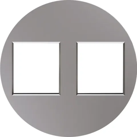 Накладка 2-я для розеток RJ45, TV, SAT, шампань, серия D16