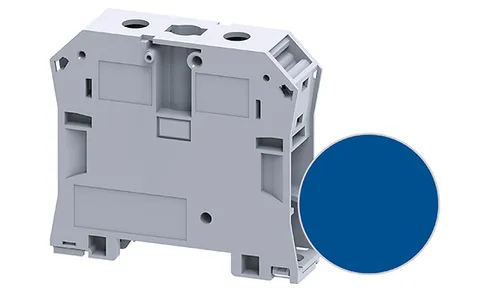 Клемма проходная CTS50/70NABU /20,5x77mm, винтовая, 2 присоед., 70mm2, 192A, 1000V, синяя