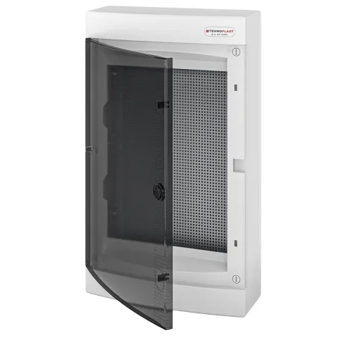 N36C IT, Щит навесной мультимедийный, 3 ряда, прозрач. дверца, IP40