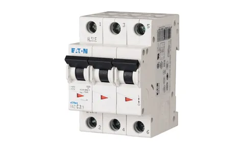 Авт. выключатель FAZ-C2/3, 3P, 2A, хар-ка C, 15kA, 3M