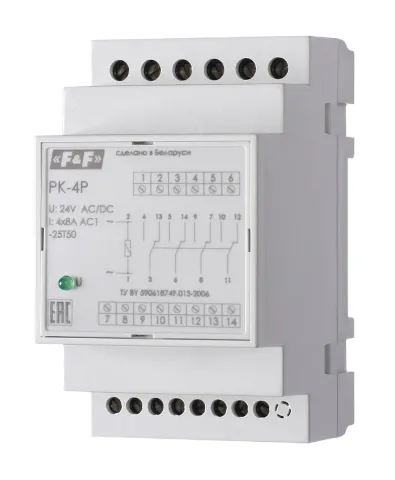 Реле электромагнитное PK-4P-12