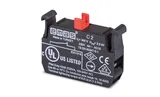 Блок-контакт 1NC, 4А 230V AC15, монтаж на адаптер, для CP/CM серий