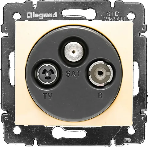 Valena - Розетка TV-RD-SAT-проходн. 2400MHz, < 14 дБ, сл.кость