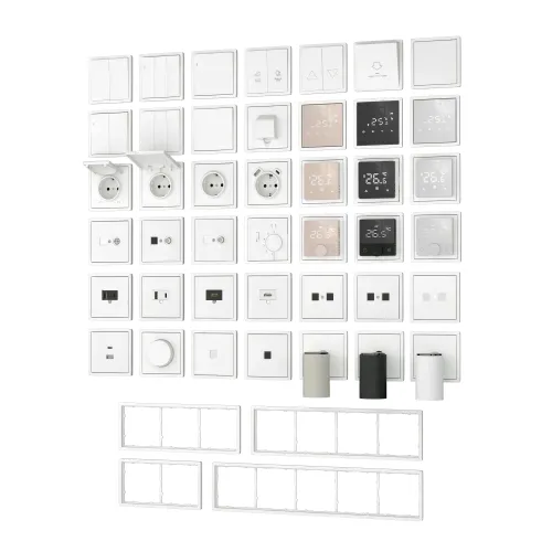Накладка для розетки RJ45, 2-я, матовый белый, серия R98