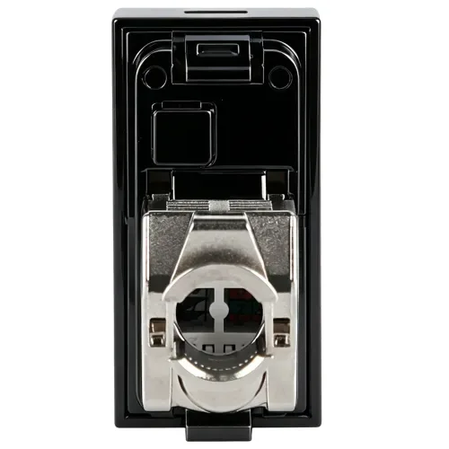 Розетка DEC RJ45 FTP кат.5e, 1мод., черн. (22.5х45мм)