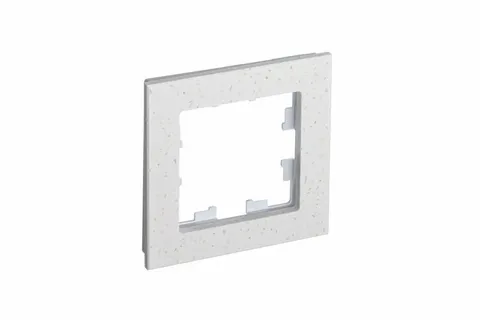 Рамка Systeme Electric AtlasDesign, 1-постовая, мрамор крем роял