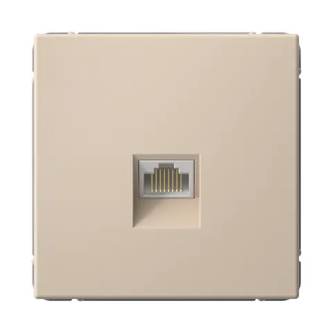 Розетка компьютерная Systeme Electric ArtGallery, RJ45, кат. 5е, механизм, песочный