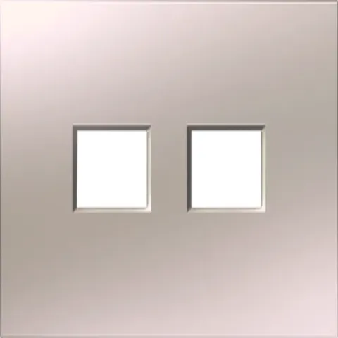 Накладка 2-я для розеток RJ45, TV, SAT, шампань, серия S08