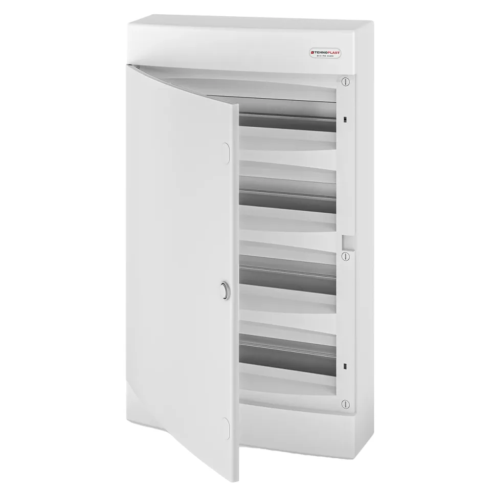 N4x18CW, Щит навесной, 4 ряда, 72 мод., белая дверца, IP40