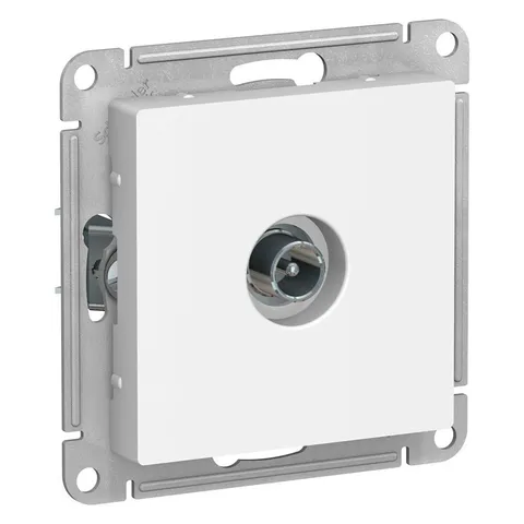 ТВ розетка Systeme Electric AtlasDesign, TV проходная 4DB, механизм, белый