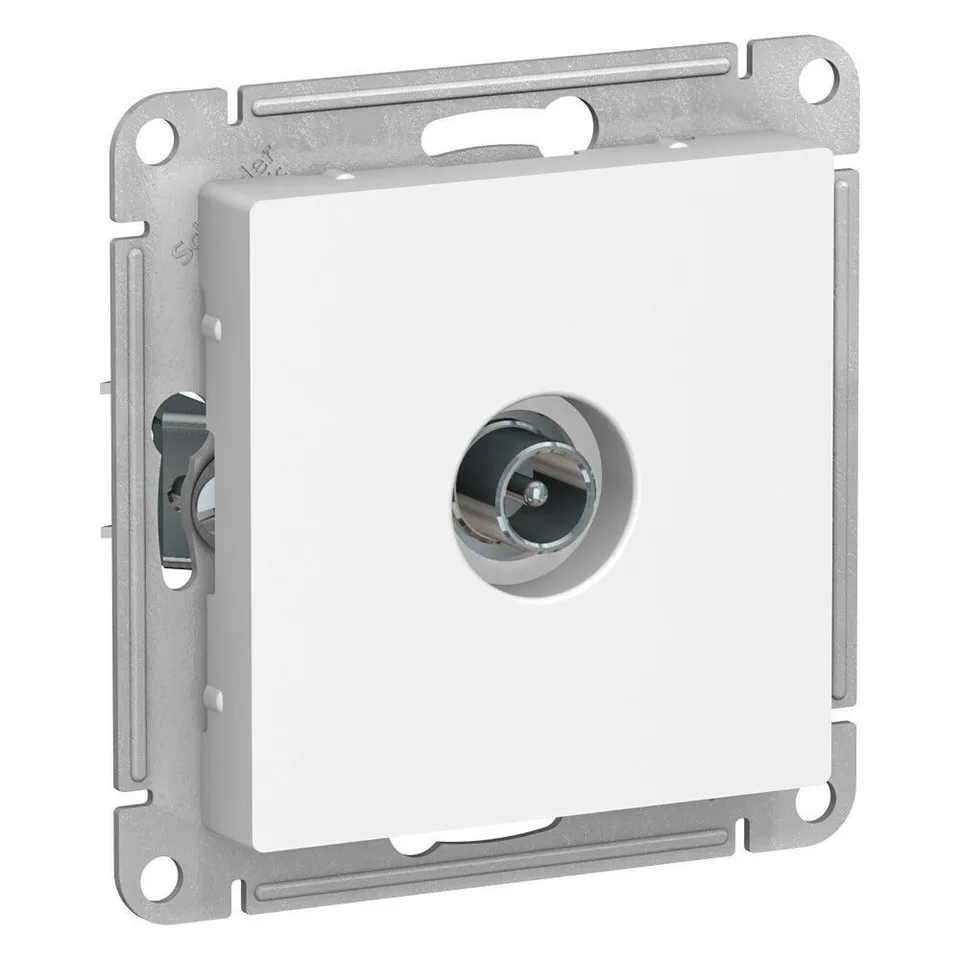 ТВ розетка Systeme Electric AtlasDesign, TV проходная 4DB, механизм, белый