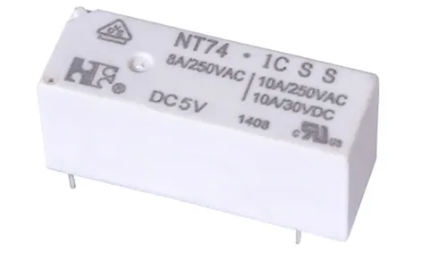 Реле NT74 1C S S 8 DC5V, 8А(250VAC/30VDC), 1CO, AgSnO2, 5VDC, IP67