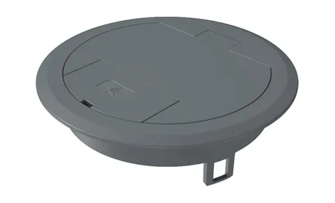 Лючок GES R2 7011 для монтажных коробок MT R2, серый, полиамид