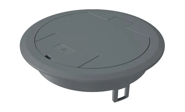 Лючок GES R2 7011 для монтажных коробок MT R2, серый, полиамид