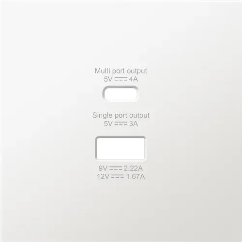 Накладка для розеток USB A+C, матовый жасмин, серия R98