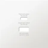 Накладка для розеток USB A+C, матовый жасмин, серия R98