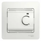 Термостат теплого пола Systeme Electric Glossa, электронный с датчиком, от+5до+50°C, 16A, в сборе, белый