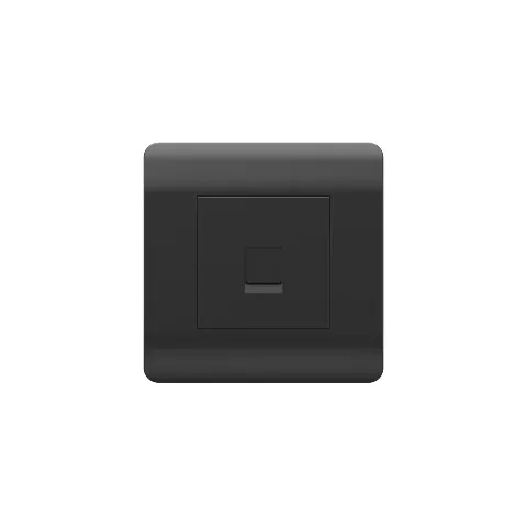 (NEW3-E) Розетка компьютерная 1хRJ45, черный