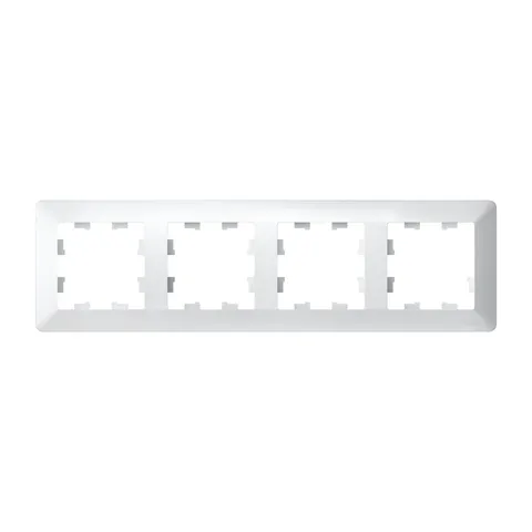 AtlasDesign AIR Systeme Electric 4-постовая рамка, белый