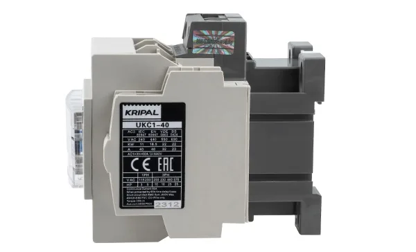 Контактор UKC1-40-22-110AC, 3P, 40A(AC-3), 60A(AC-1), 18.5kW(400VAC), Uк=110VAC, 2NO+2NC