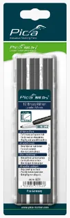 Набор грифелей-стержней для строительного карандаша PICA BIG Dry 6060 (12 шт, серые) в блистере / для разметки во влажных условиях