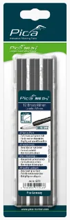 Набор грифелей-стержней для строительного карандаша PICA BIG Dry 6060 (12 шт, серые) в блистере / для разметки во влажных условиях