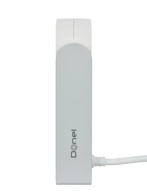 Розеточный блок с клипсой 2х2К+З + 2 USB (А+С) PD 20Вт, цвет белый, длина кабеля 1, 5м